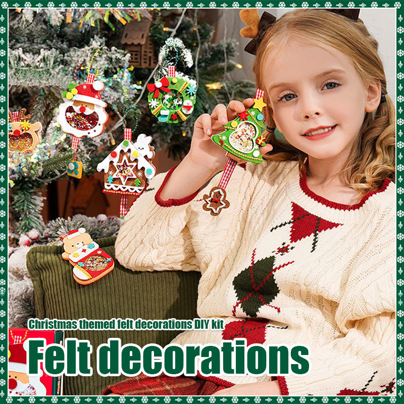 Weihnachten Themed Filz Dekoration DIY Material Paket