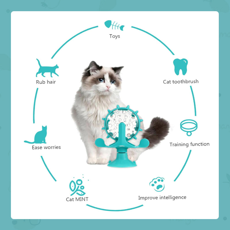 Drehendes Windmühlen-Fütterungsspielzeug für Haustiere